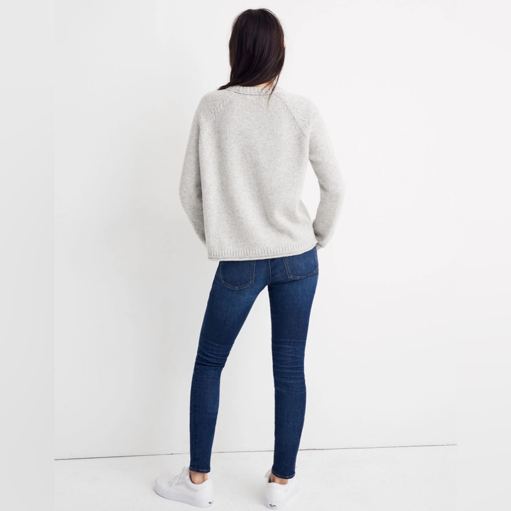 Madewell Dreamer Embroidered Alpaca Cotton Blend Keaton Pullover Sweater Size M - Picture 12 of 13